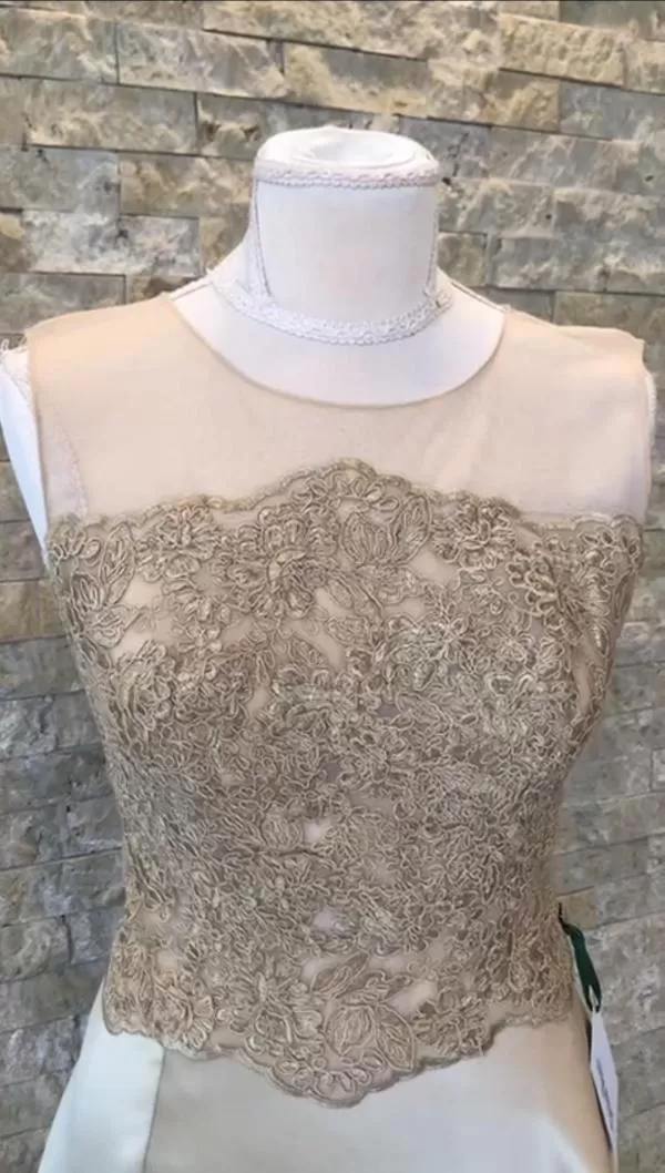 Rochie de seară IRINA ROSS ATELIER EU 38 | Auriu, Maxi - Image 3