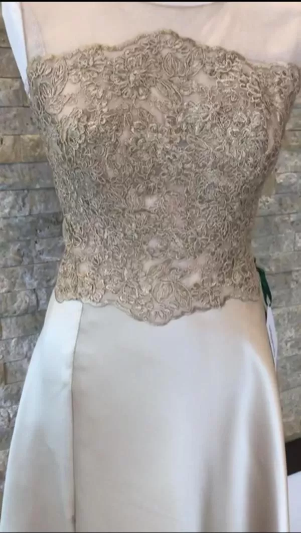 Rochie de seară IRINA ROSS ATELIER EU 38 | Auriu, Maxi - Image 4