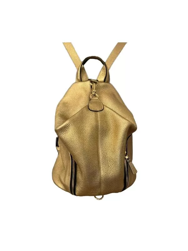 Rucsac ANNA CORI | Auriu, Piele naturală