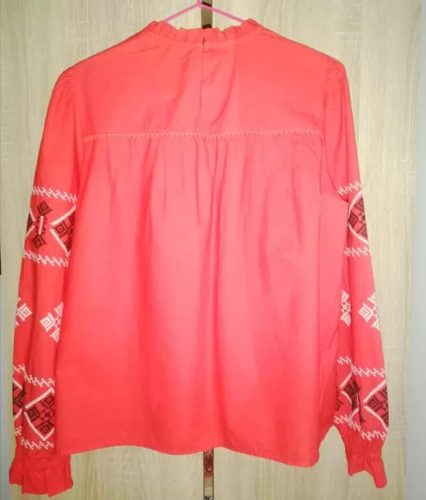 Bluză Zara XS | Roșu, Normal, Bumbac - Image 6