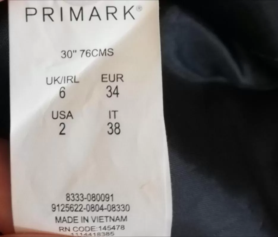 Pantaloni Primark EU 34 | Negru, Lungi, Poliester - Image 7