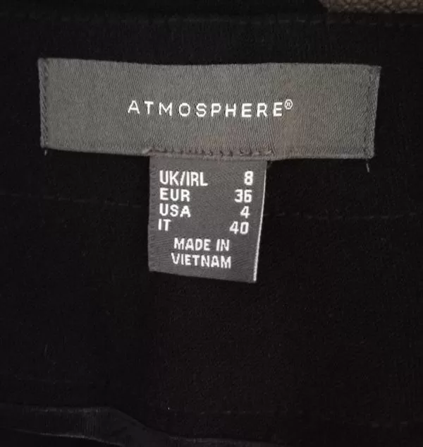 Pantaloni Atmosphere EU 36 | Negru, Lungi, Poliester - Image 4