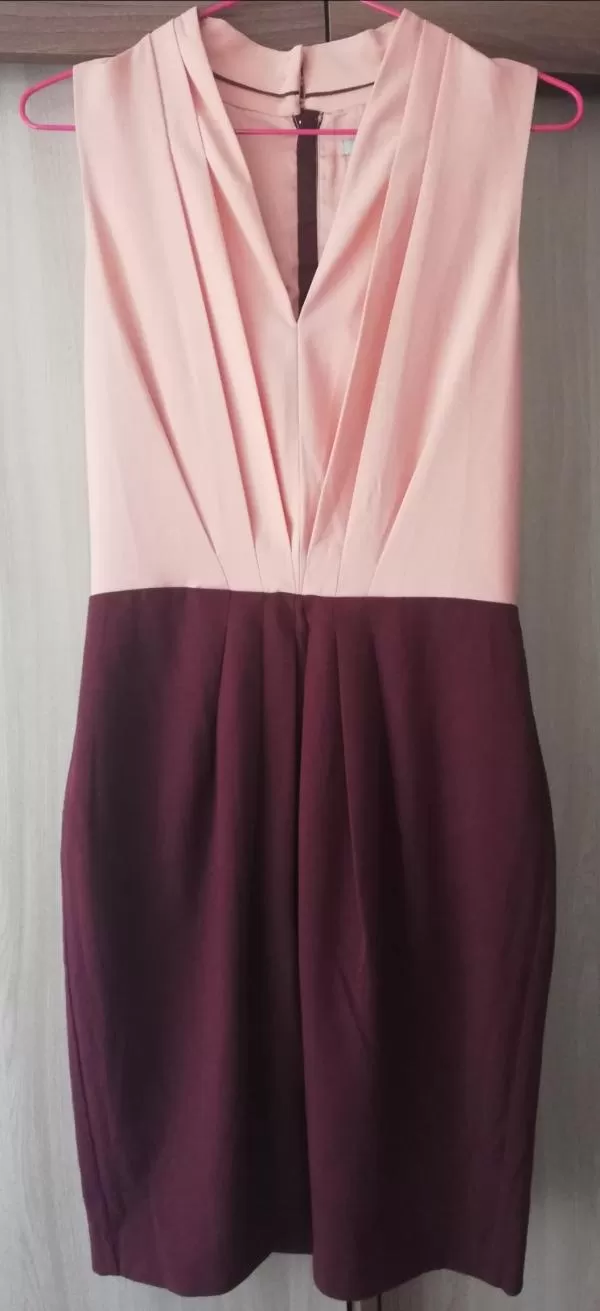 Rochie office H&M EU 36 | Roz, Mini, Poliester - Image 2