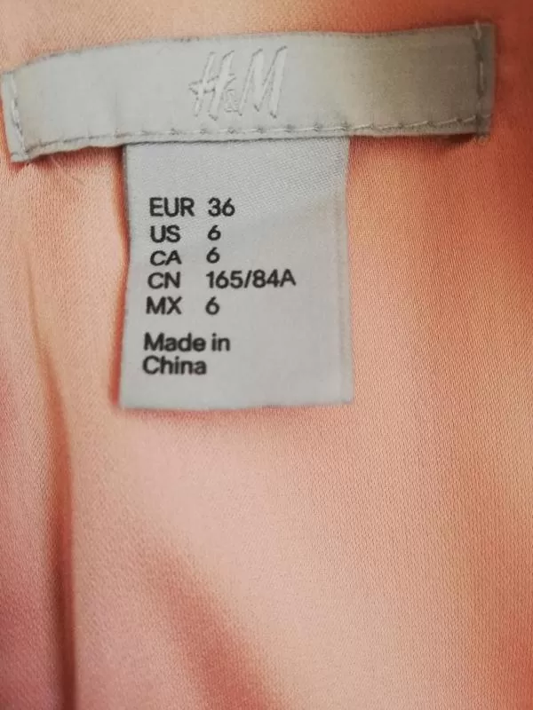 Rochie office H&M EU 36 | Roz, Mini, Poliester - Image 4
