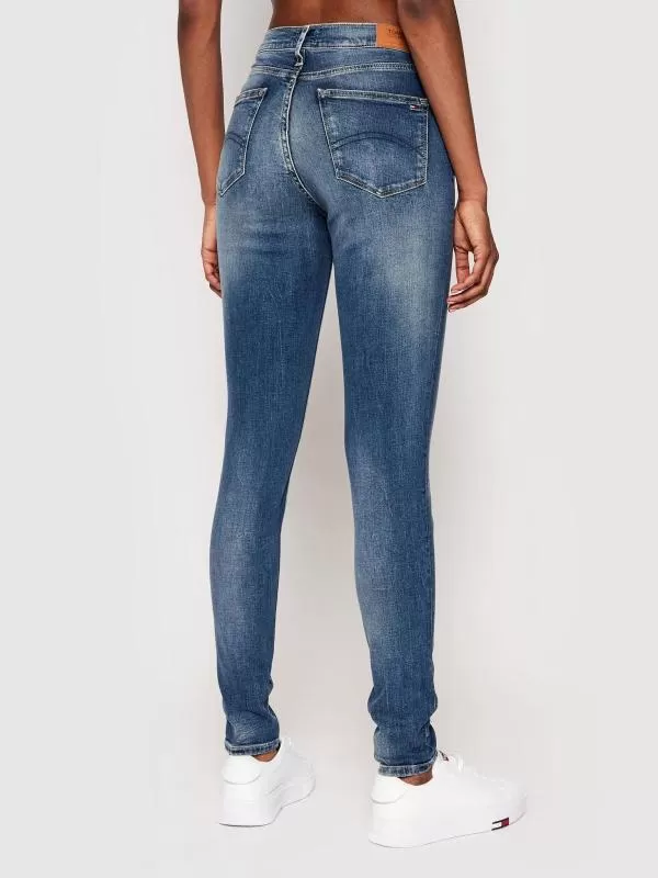 Blugi Tommy Hilfiger XS | Albastru, Lungi, Bumbac - Image 2