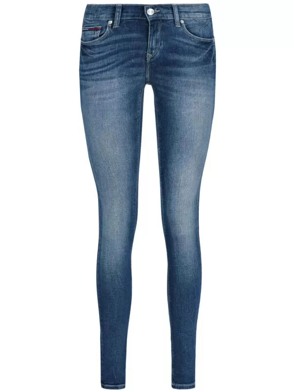 Blugi Tommy Hilfiger XS | Albastru, Lungi, Bumbac - Image 4