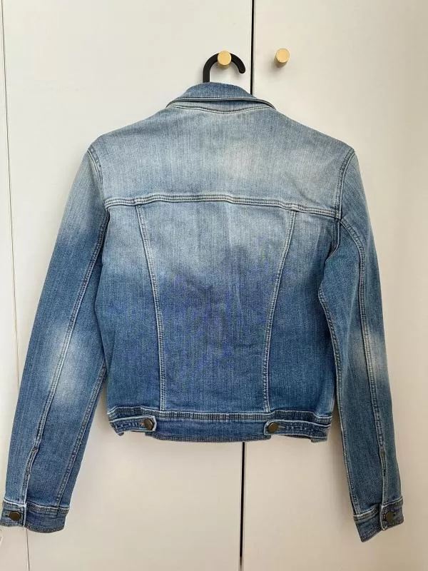 Geacă din denim Zara S | Albastru, Fără glugă, Denim - Image 3