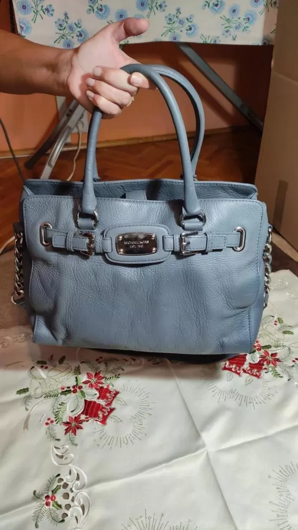 Geantă de mână Michael Kors | Gri, Piele naturală - Image 4