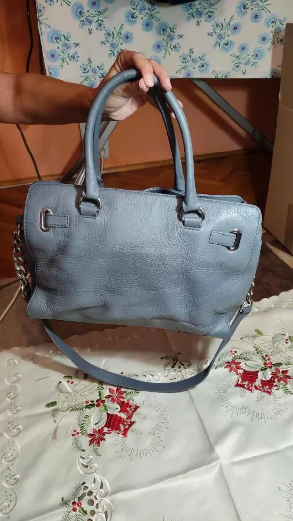 Geantă de mână Michael Kors | Gri, Piele naturală - Image 5