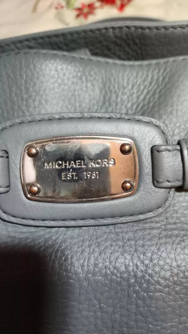 Geantă de mână Michael Kors | Gri, Piele naturală - Image 6