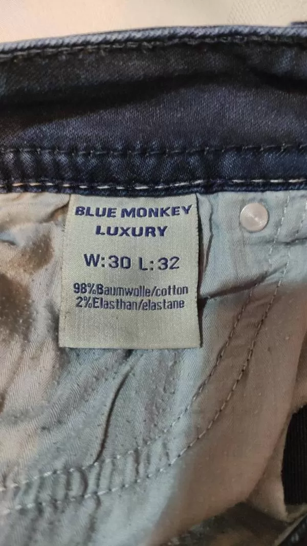 Blugi Blue Monkey EU 32 | Albastru, Lungi, Denim - Image 11
