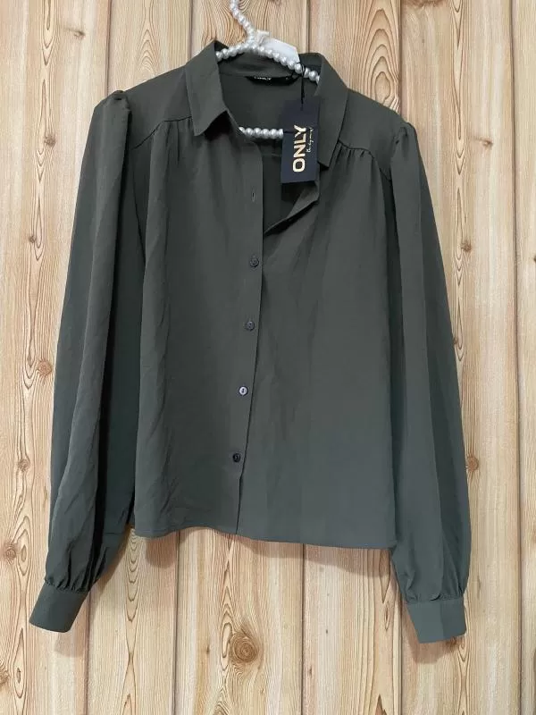 Cămașă Only EU 36 | Khaki, Normal, Poliester - Image 2