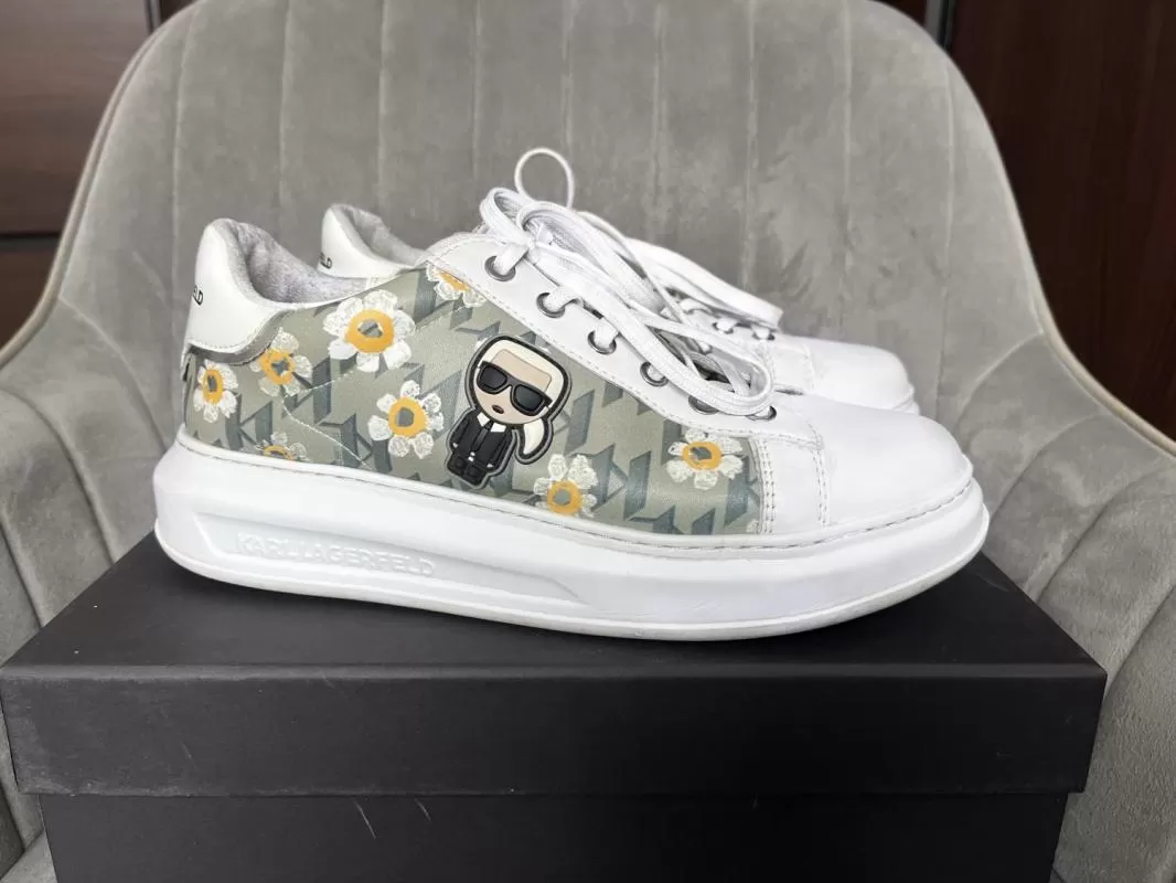 Sneakers Karl Lagerfeld EU 40 | Alb, Floral & Tropical, Piele naturală - Image 2