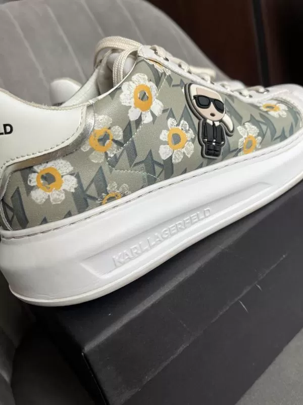 Sneakers Karl Lagerfeld EU 40 | Alb, Floral & Tropical, Piele naturală - Image 3