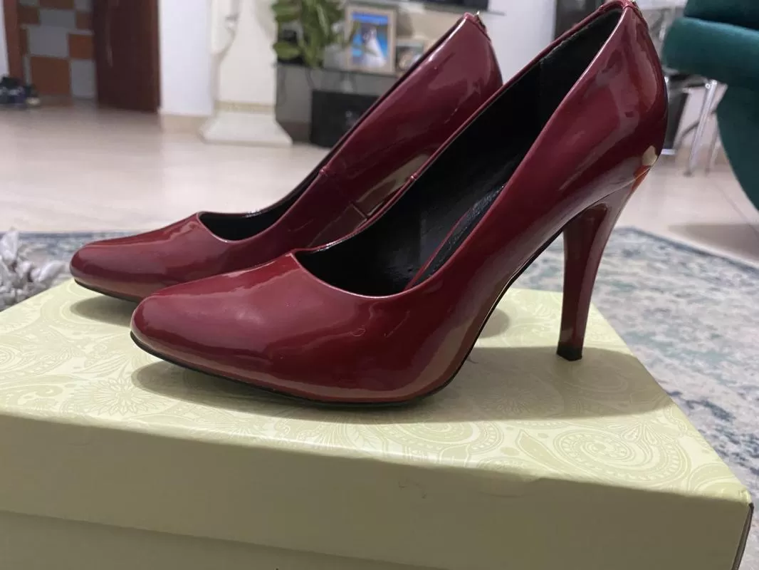 Pantofi cu toc înalt Jenny Fairy EU 35 | Roșu, Piele naturală - Image 8
