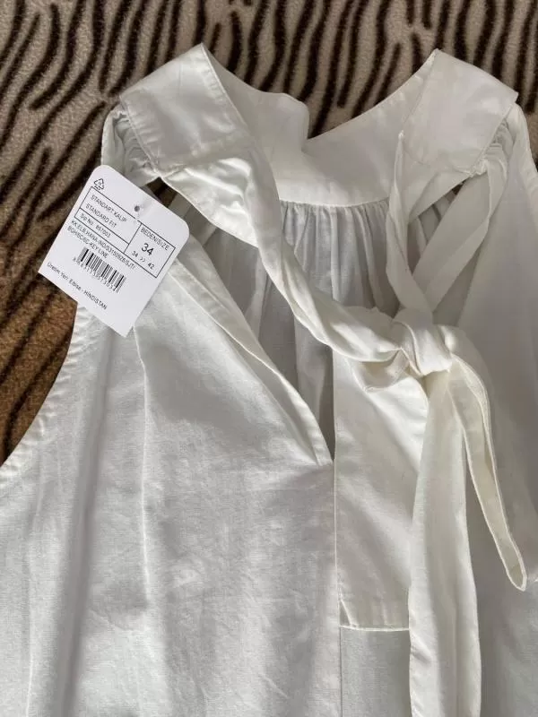 Rochie casual LC Waikiki EU 34 | Alb, Mini, Fără mâneci, Monocrom, Bumbac - Image 2