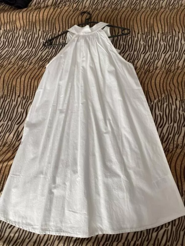 Rochie casual LC Waikiki EU 34 | Alb, Mini, Fără mâneci, Monocrom, Bumbac - Image 3