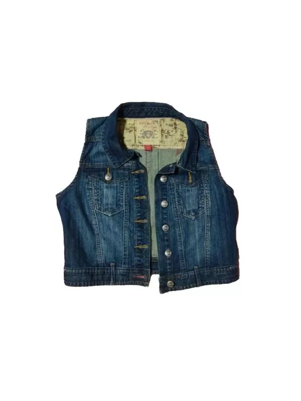 Vestă Falmer Heritage EU 40 | Albastru, Fără glugă, Denim