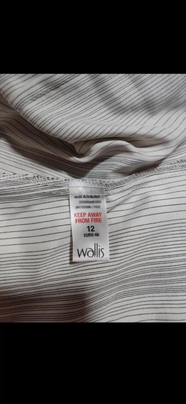 Cămașă Wallis EU 40 | Gri, Normal, Mânecă lungă, Petite, Dungi - Image 3