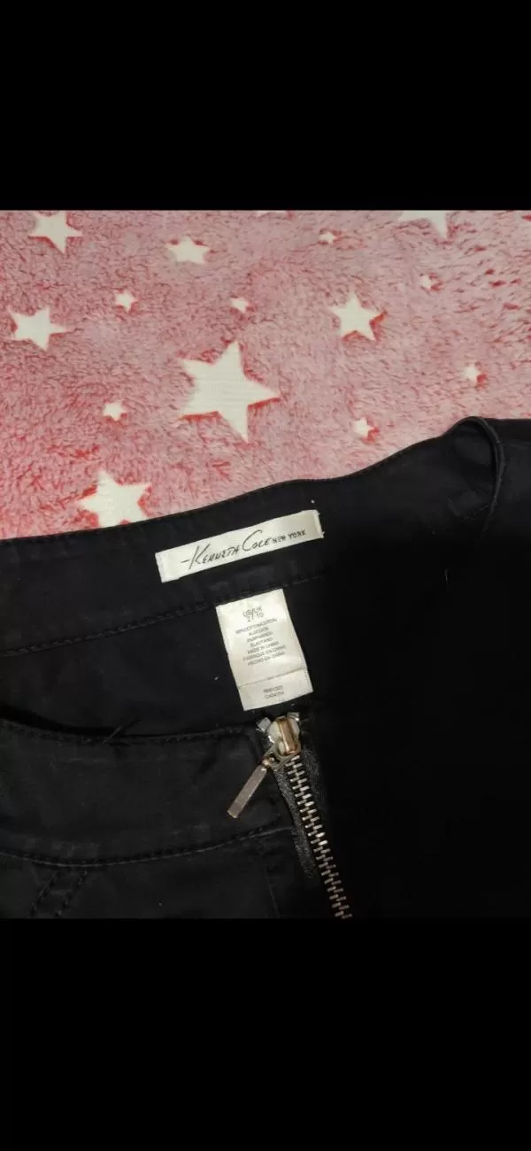 Rochie casual Kenneth Cole EU 38 | Negru, Midi, Mânecă scurtă, Monocrom, Bumbac - Image 4