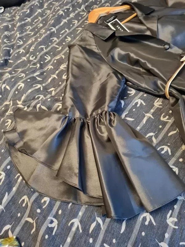Rochie de seară Resence EU 40 | Negru, Mini, Mânecă trei sferturi, Nailon - Image 10