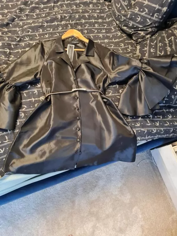 Rochie de seară Resence EU 40 | Negru, Mini, Mânecă trei sferturi, Nailon - Image 11