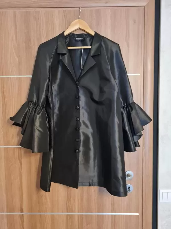 Rochie de seară Resence EU 40 | Negru, Mini, Mânecă trei sferturi, Nailon - Image 4