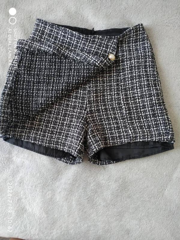 Pantaloni Shein EU 36 | Negru, Scurți, Talie înaltă, Poliester - Image 3