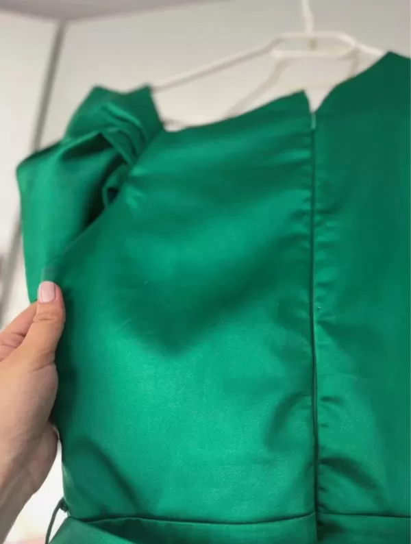 Rochie de seară Bia Fashion EU 40 | Verde, Midi, Fără mâneci, Satinat - Image 7