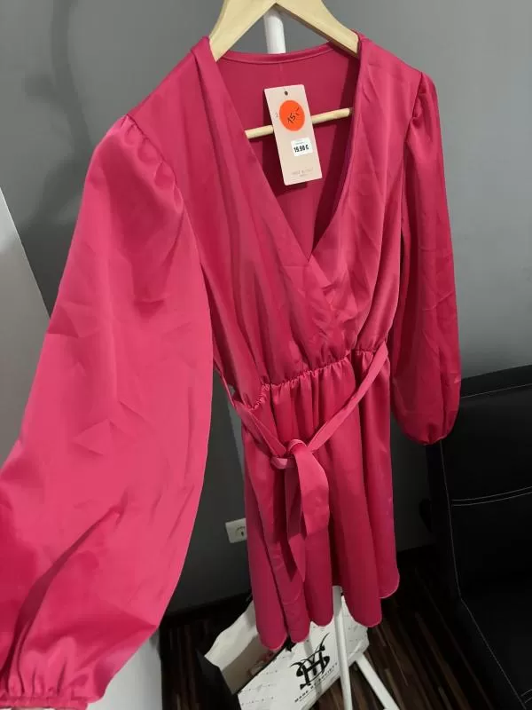 Rochie de seară Mobi EU 36 | Fuchsia, Midi, Mânecă lungă - Image 3