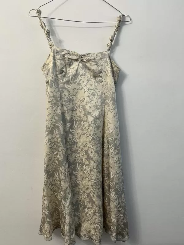 Rochie de vară Emporio Armani EU 36 | Bej, Midi, Bretele subțiri, Mătase - Image 12