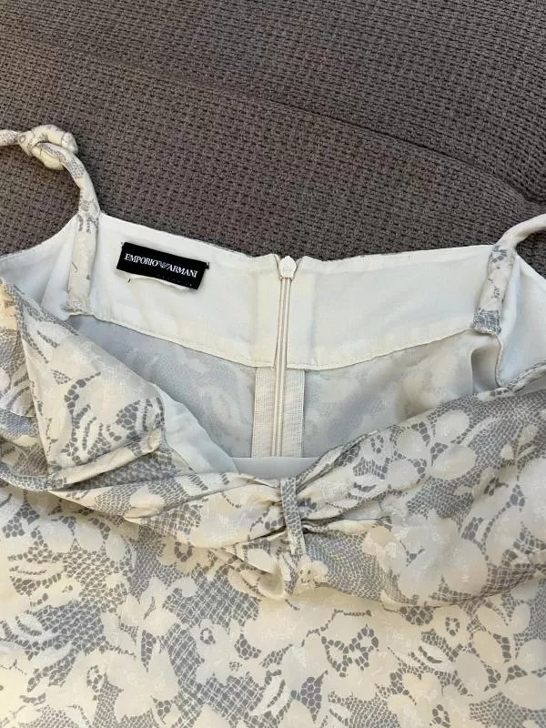 Rochie de vară Emporio Armani EU 36 | Bej, Midi, Bretele subțiri, Mătase - Image 4