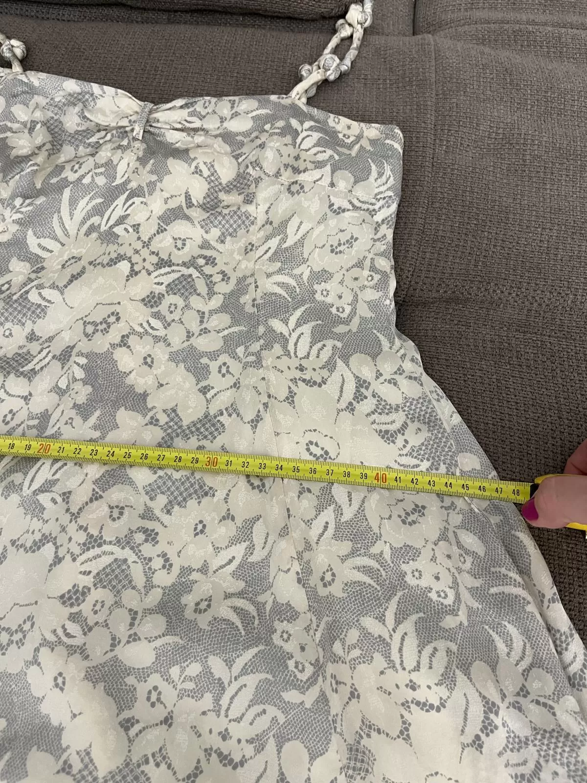 Rochie de vară Emporio Armani EU 36 | Bej, Midi, Bretele subțiri, Mătase - Image 6