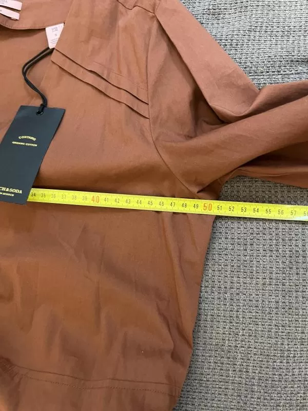 Rochie casual Maison Scotch EU 36 | Cărămiziu, Midi, Mânecă lungă, Bumbac - Image 5