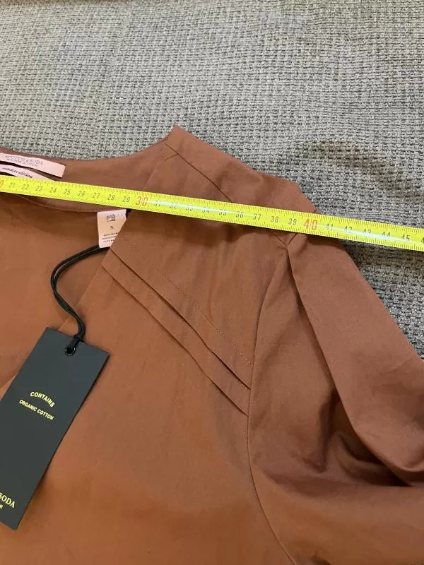 Rochie casual Maison Scotch EU 36 | Cărămiziu, Midi, Mânecă lungă, Bumbac - Image 6