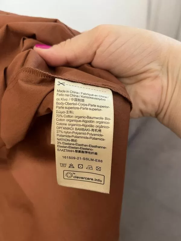 Rochie casual Maison Scotch EU 36 | Cărămiziu, Midi, Mânecă lungă, Bumbac - Image 10