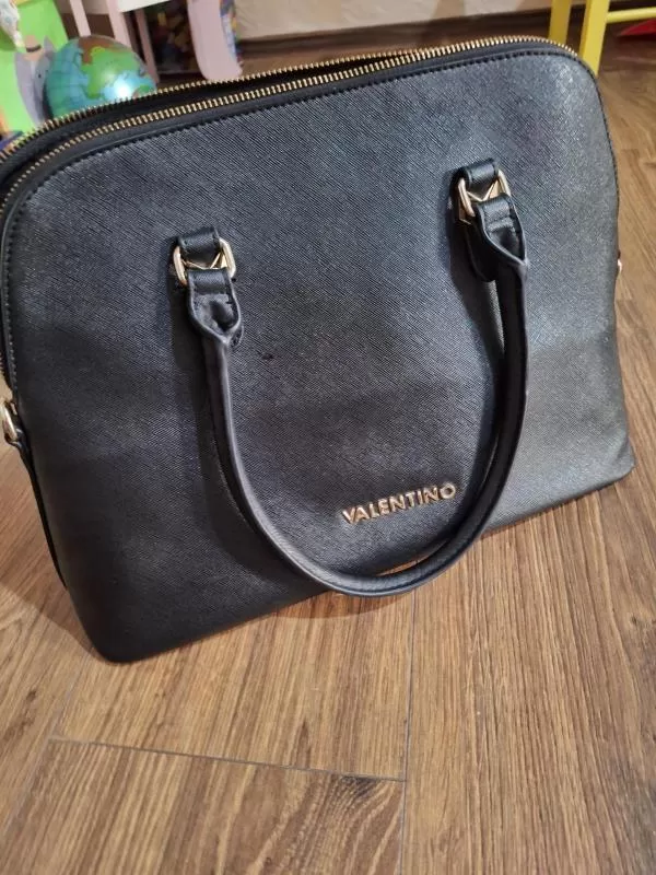 Geantă de mână Valentino By Mario | Negru, Abstract & Color Block, Piele naturală - Image 2