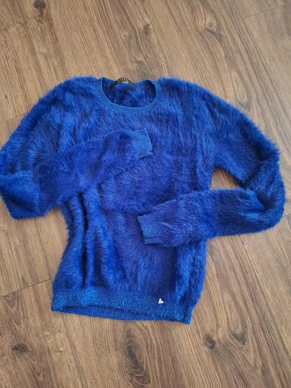 Pulover la baza gâtului Guess EU 34 | Albastru, Normal, Regular fit, Tall, Monocrom, Poliamidă - Image 2