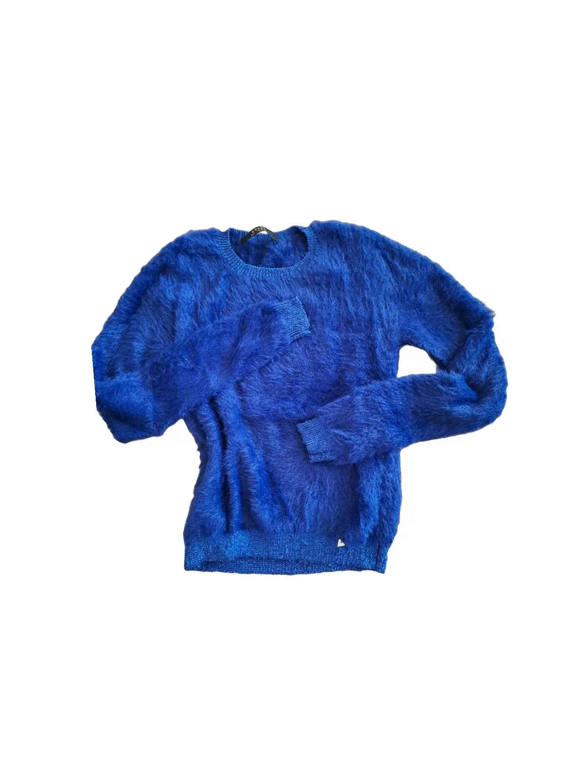 Pulover la baza gâtului Guess EU 34 | Albastru, Normal, Regular fit, Tall, Monocrom, Poliamidă