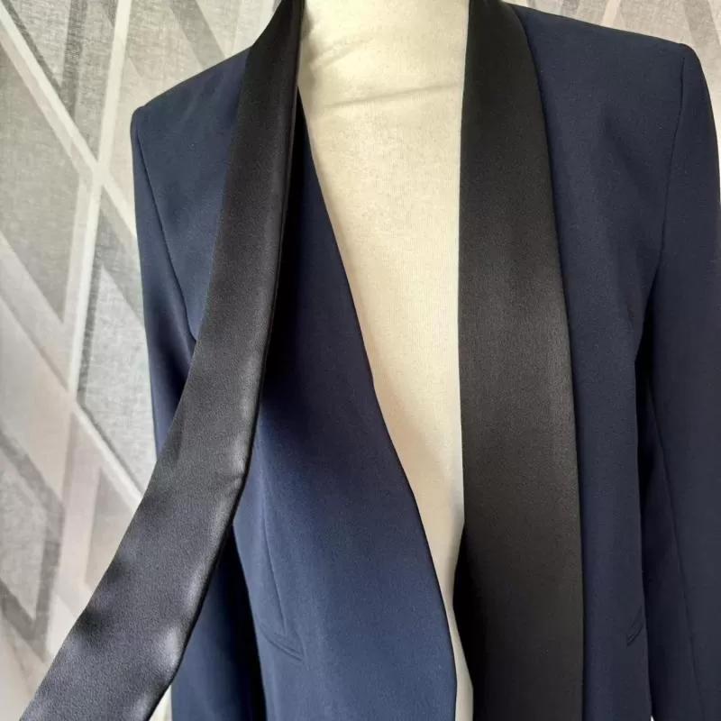 Sacou Topshop EU 40 | Albastru, Normal, Mânecă lungă, Poliester - Image 3