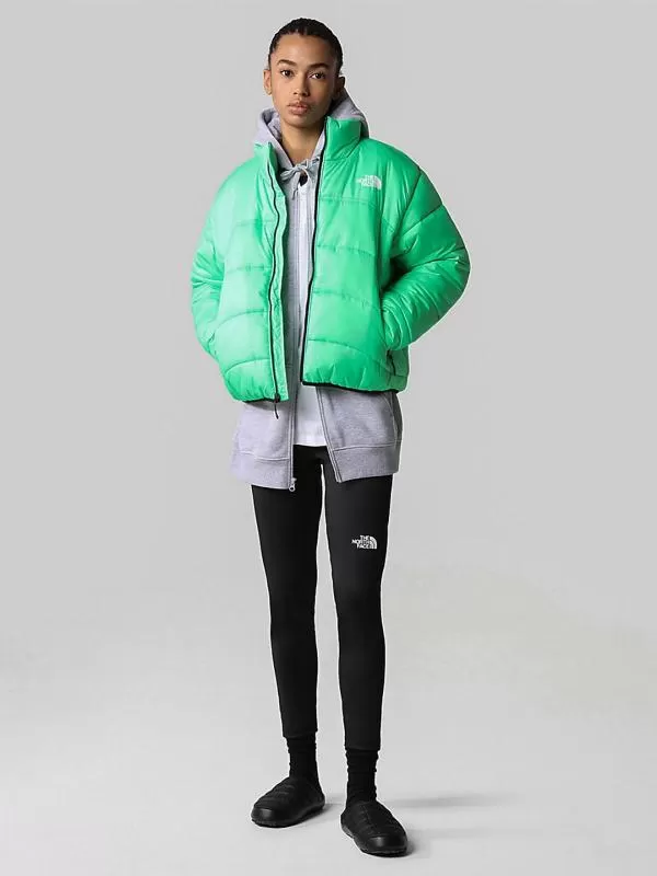 Geacă puffer The North Face EU 34 | Verde, Fără glugă, Logo, Oțel inoxidabil - Image 7