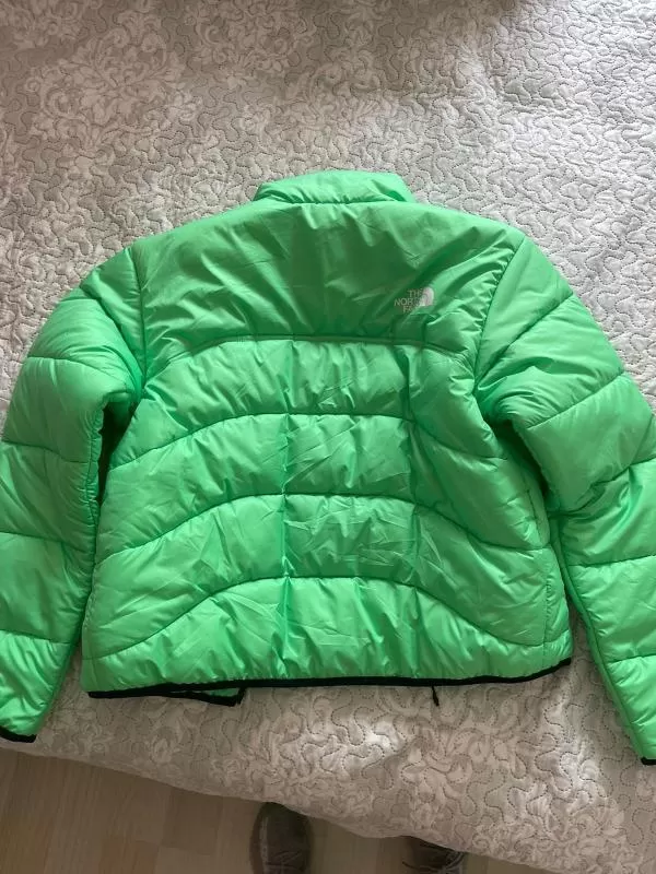Geacă puffer The North Face EU 34 | Verde, Fără glugă, Logo, Oțel inoxidabil - Image 9
