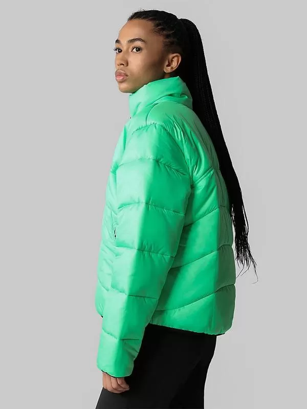 Geacă puffer The North Face EU 34 | Verde, Fără glugă, Logo, Oțel inoxidabil - Image 4