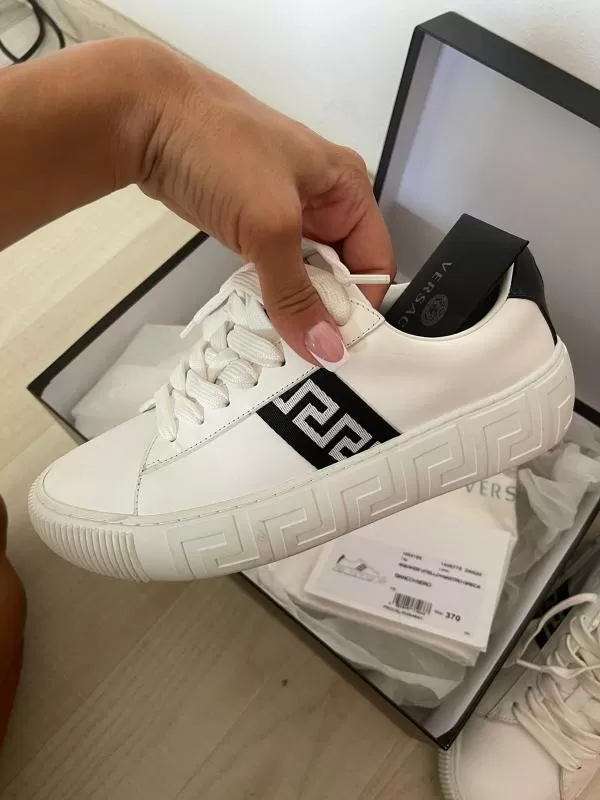 Sneakers Versace EU 37 | Alb, Logo, Piele naturală - Image 2