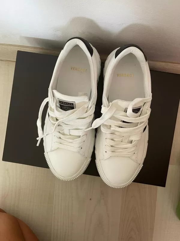 Sneakers Versace EU 37 | Alb, Logo, Piele naturală - Image 4