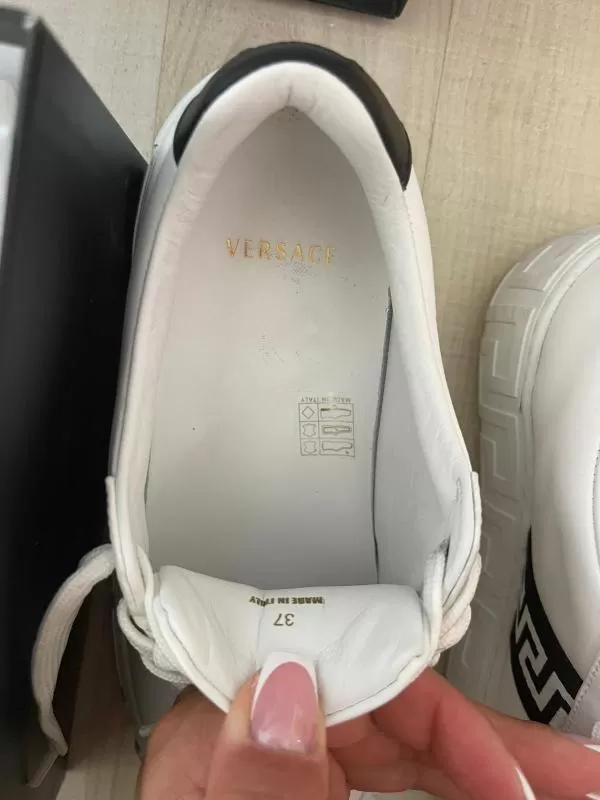 Sneakers Versace EU 37 | Alb, Logo, Piele naturală - Image 5