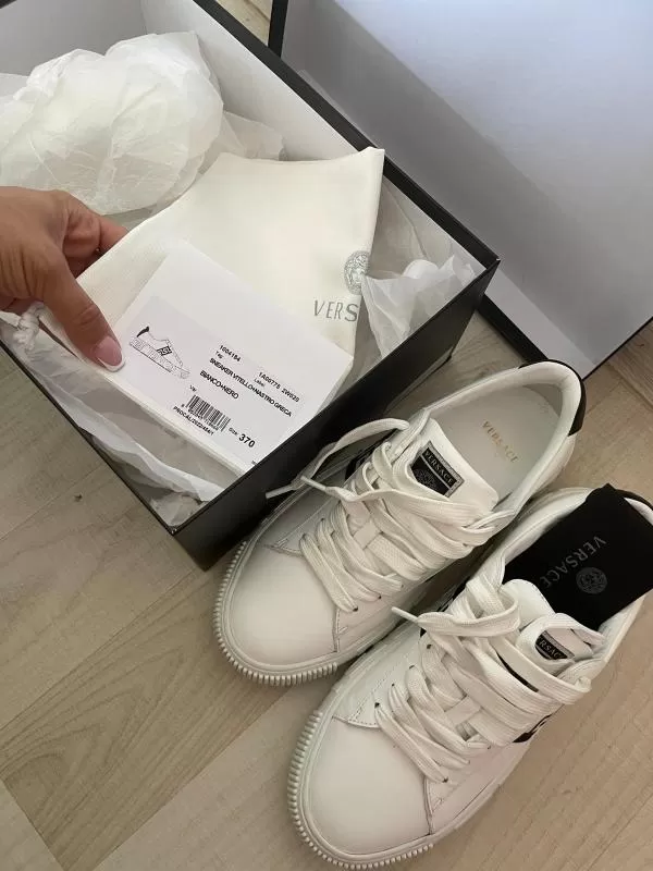 Sneakers Versace EU 37 | Alb, Logo, Piele naturală - Image 3