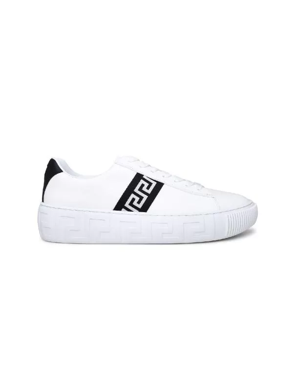 Sneakers Versace EU 37 | Alb, Logo, Piele naturală
