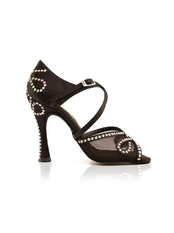 Pantofi de dans Manuel Reina EU 37 | Negru, Piele întoarsă Suede