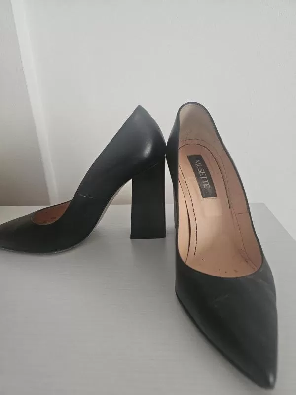 Pantofi cu toc înalt Musette EU 37 | Negru, Piele naturală - Image 2